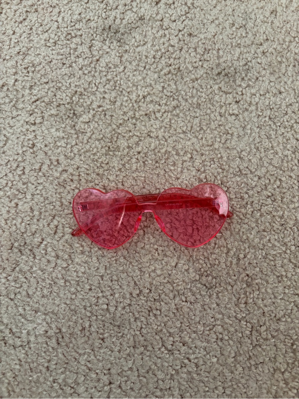 Heart-Shaped Pink Sunglasses